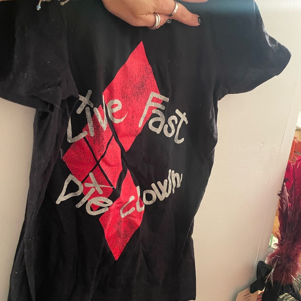 DC Black Cotton T-Shirt with The Suicide Squad Logo
